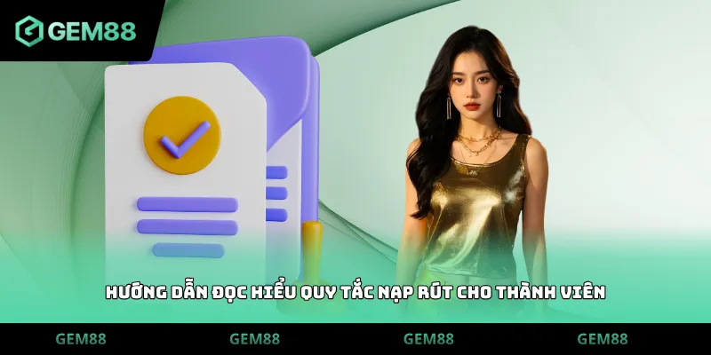 Hướng dẫn đọc hiểu quy tắc nạp rút cho thành viên